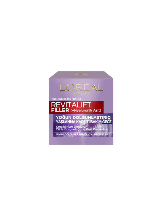 کرم شب لورآل پاریس Revitalift Filler با هیالورونیک اسید